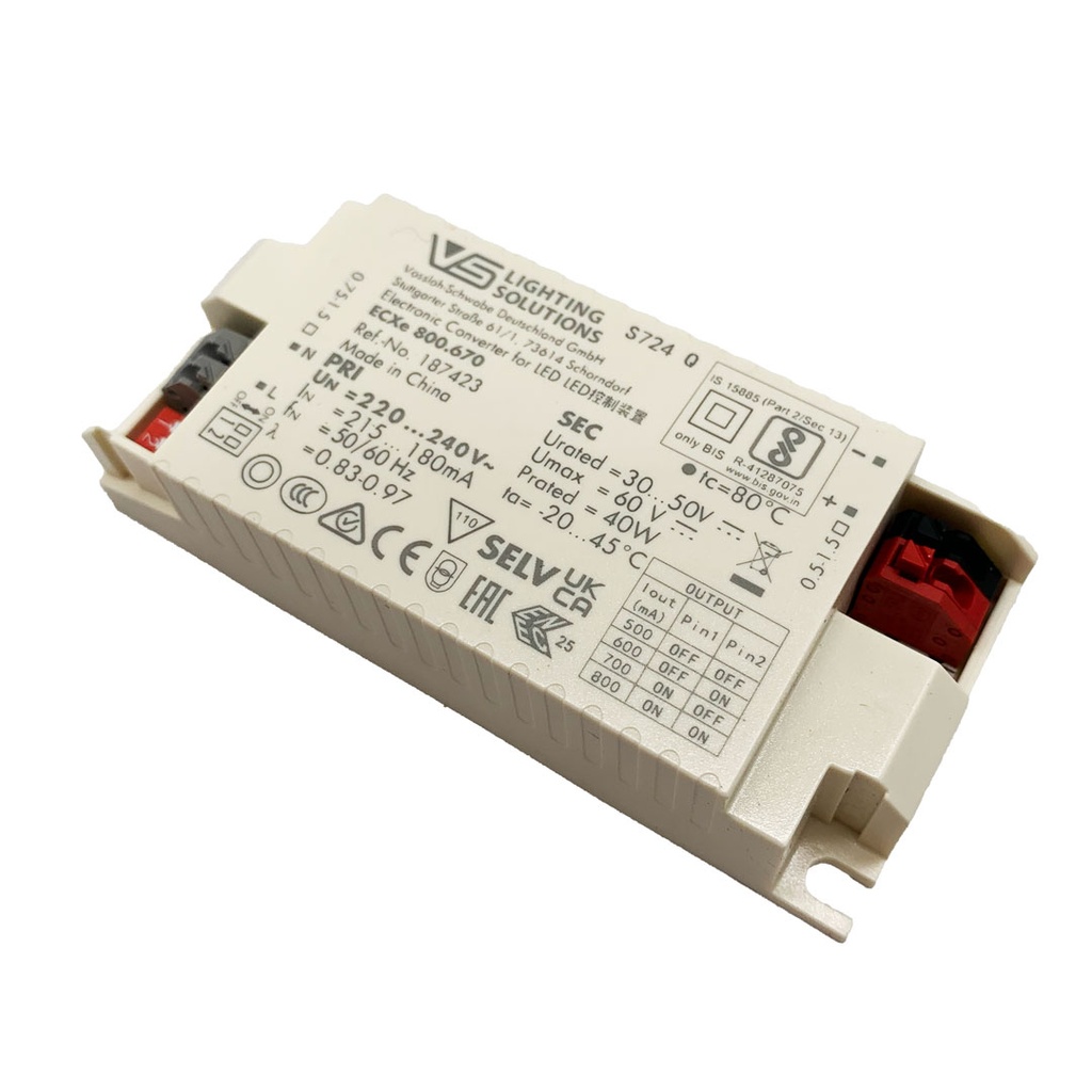 DRIVER LED 500-800mA 40W VOSSLOH (precedente)