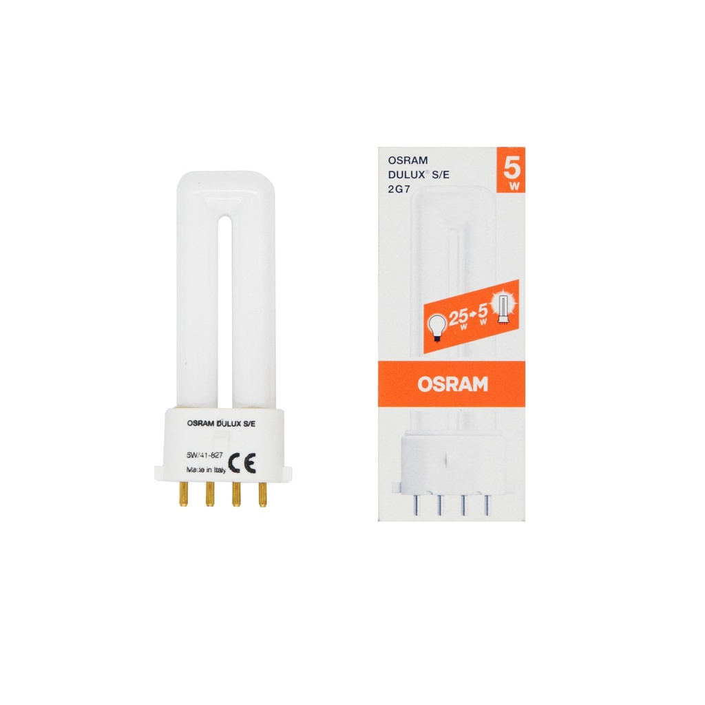LAMPADA FLUORESCENTE DULUX S/E 5W/827 2G7 OSRAM