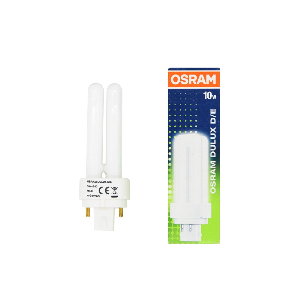 LAMPADA FLUORESCENTE DULUX D/E 10W/840 G24Q-1 4 PIN OSRAM