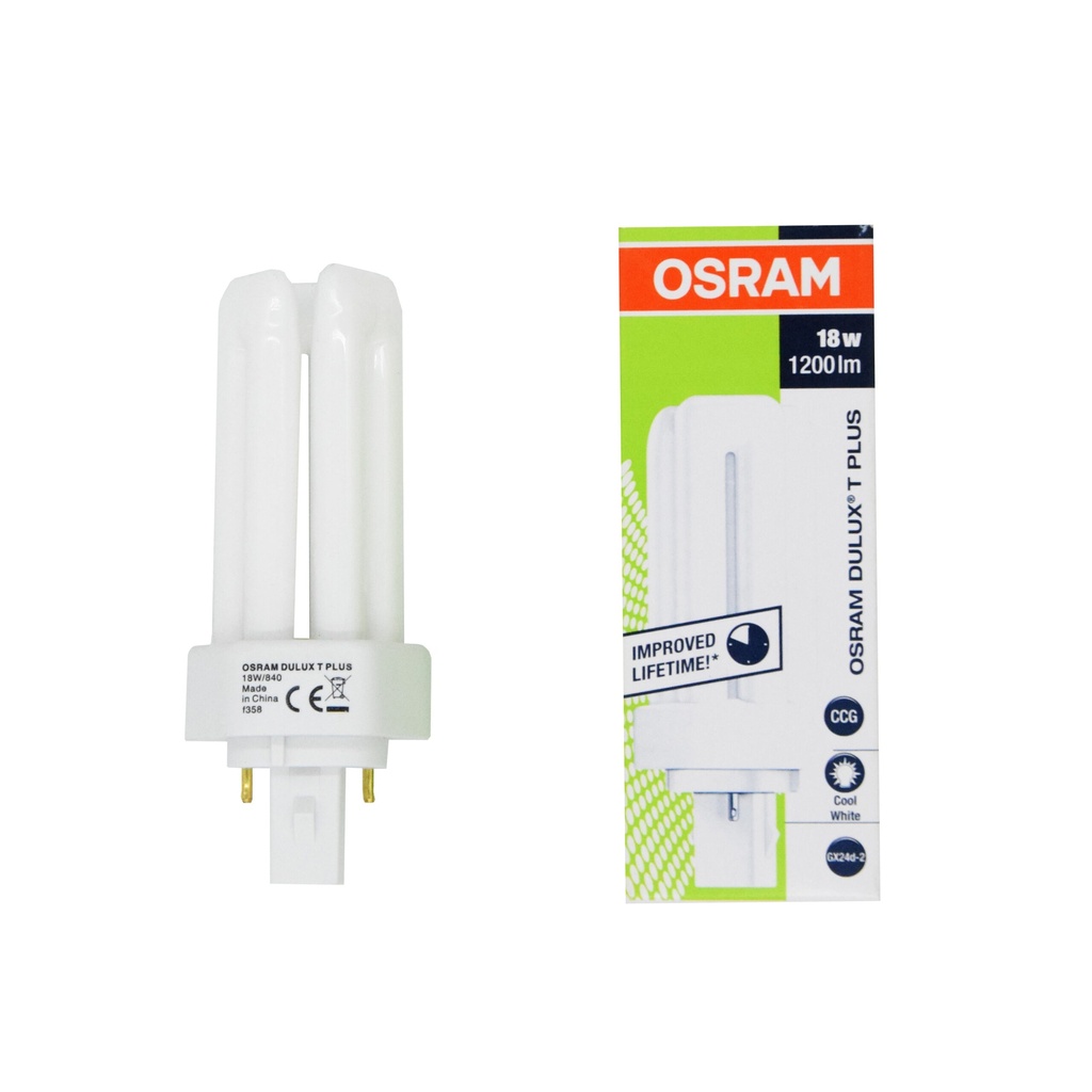 LAMPADA FLUORESCENTE DULUX T 18W/840 GX24D-2 OSRAM