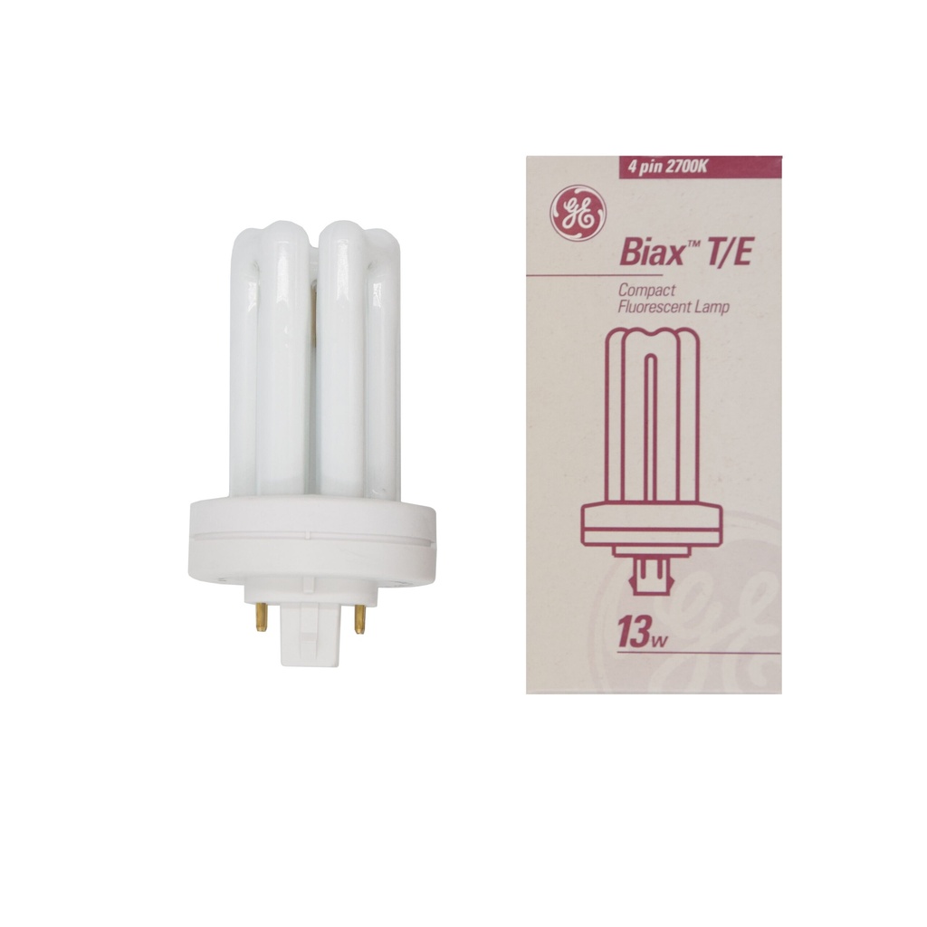 LAMPADA FLUORESCENTE BIAX T/E 13W/827 GX24Q-1 GE