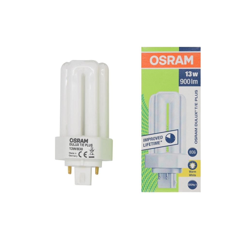 LAMPADA FLUORESCENTE DULUX T/E 13W/830 GX24Q-1 OSRAM