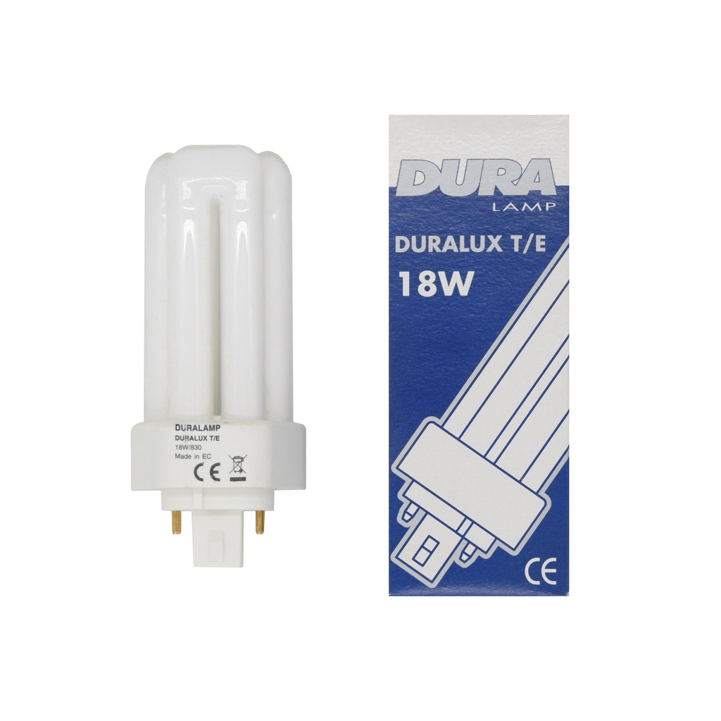 LAMPADA FLUORESCENTE DURALUX T/E 18W/830 GX24Q-2 DURALAMP