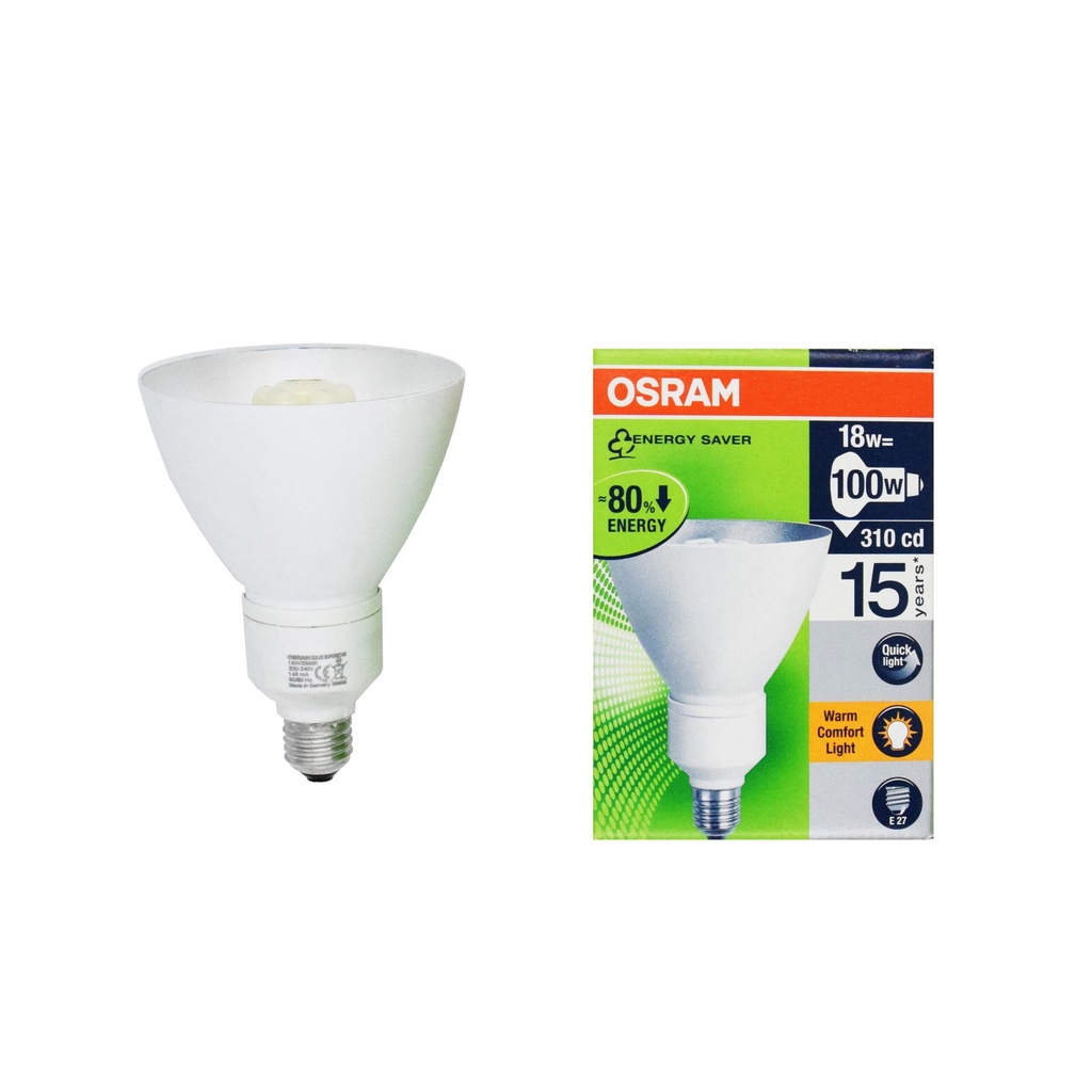 LAMPADA FLUORESCENTE REFLECTOR 18W/825 E27 OSRAM