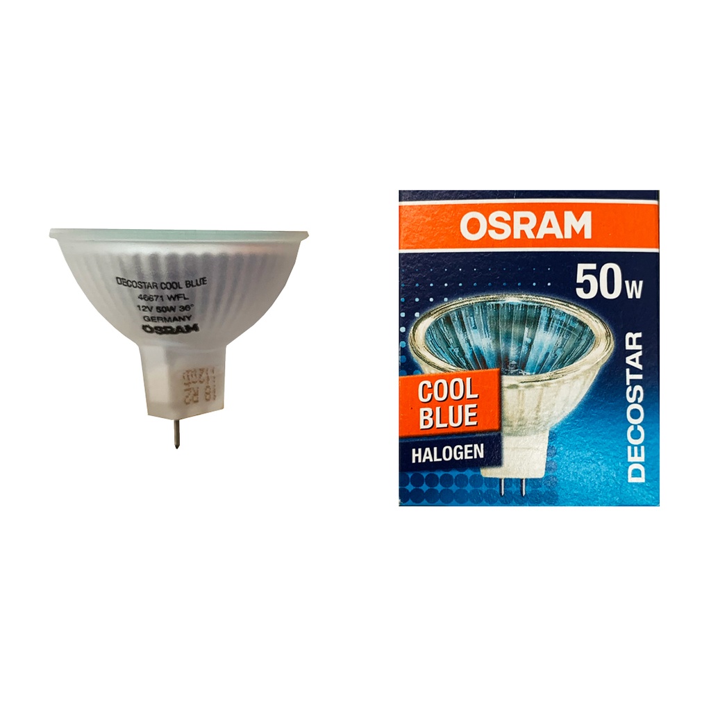 LAMPADA ALOGENA DICRO 50W 12V GU5.3 BLU OSRAM
