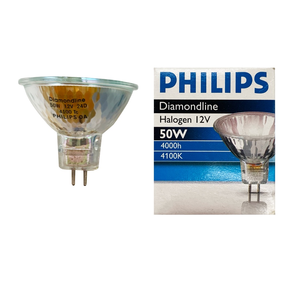 LAMPADA ALOGENA DICRO 50W 12V GU5.3 24° PHILIPS