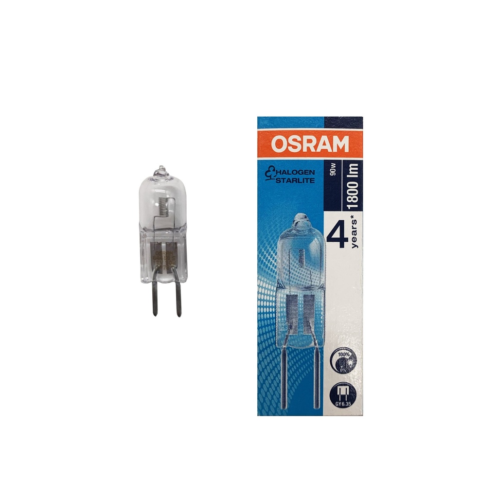 LAMPADA ALOGENA BISPINA 90W 12V GY6.35 CLEAR OSRAM