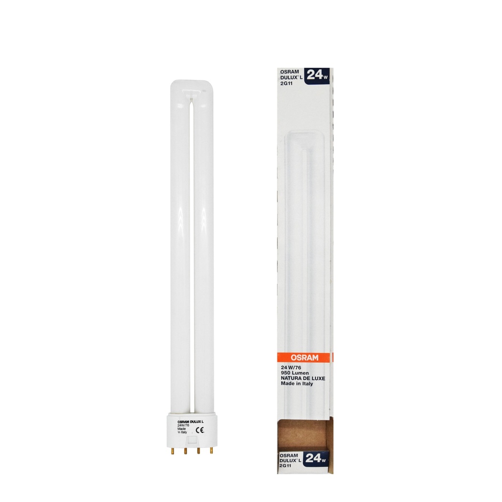 LAMPADA FLUORESCENTE DULUX L 24W/76 NATURA 2G11 OSRAM