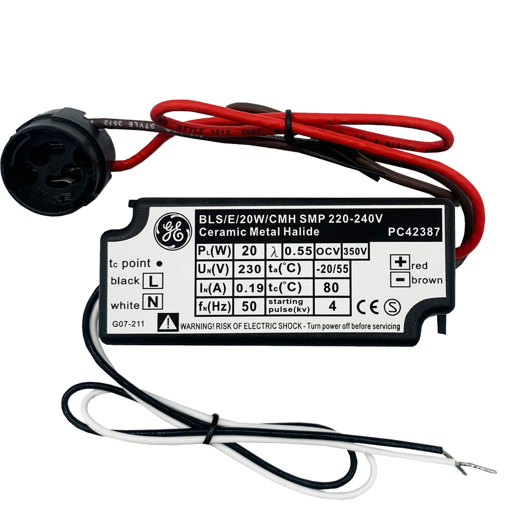 BALLAST ELETTRONICO HI 20W GE