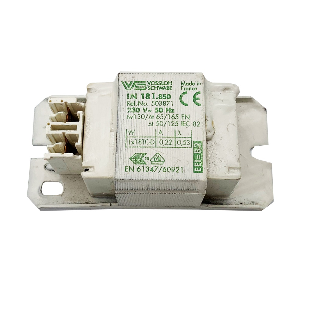 BALLAST MECCANICO FLUORESCENTE 18W VOSSLOH
