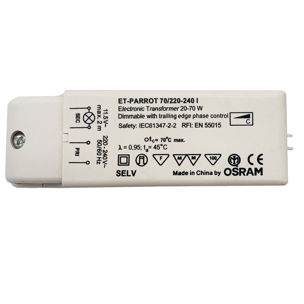 DRIVER ELETTRONICO AC 12V 20-70W DIM OSRAM