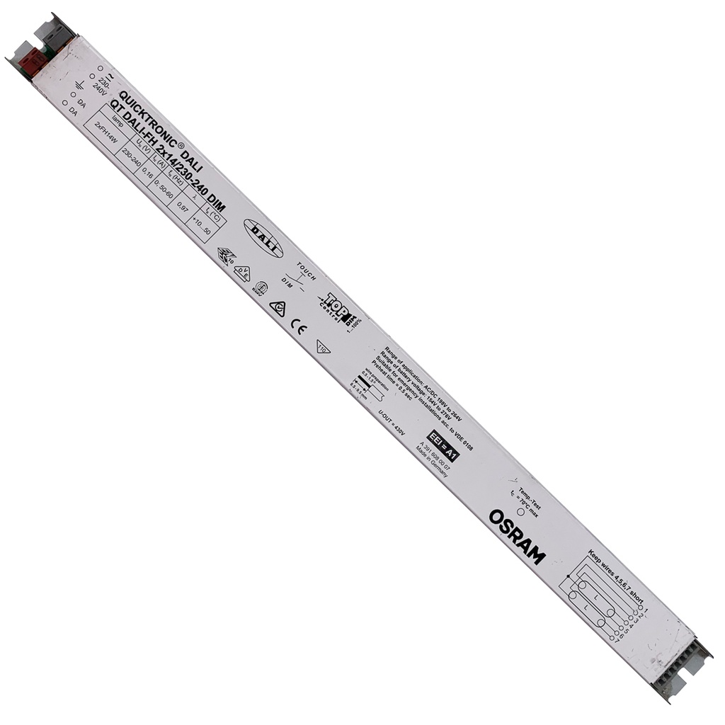 BALLAST ELETTRONICO FLUORESCENTE T5 2X14W OSRAM