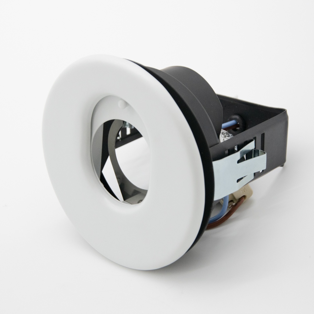 faretto incasso basculante per led gu10 230v bianco tlb