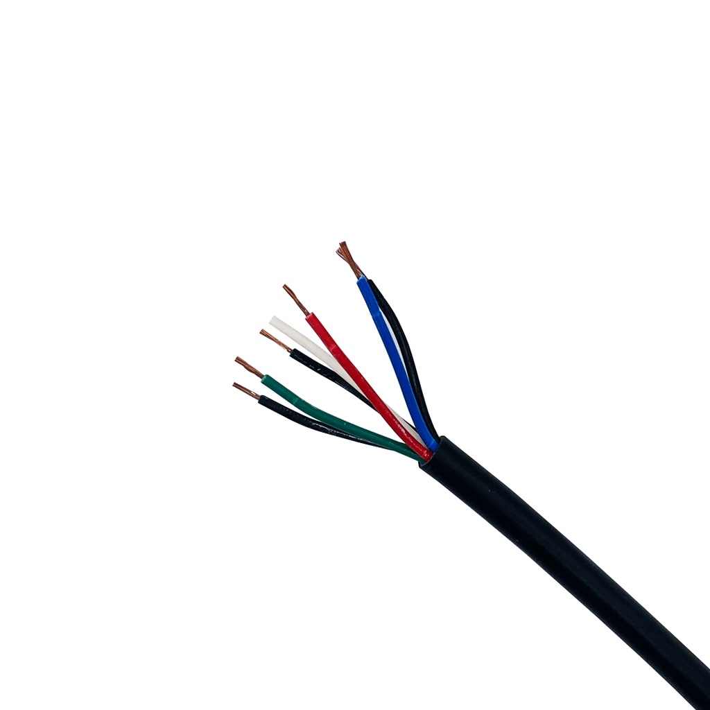 CAVO PVC 6X0.35MM 25M NERO