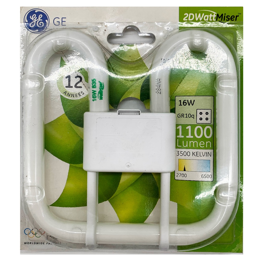LAMPADA FLUORESCENTE 2D 16W 3500K 4PIN GE