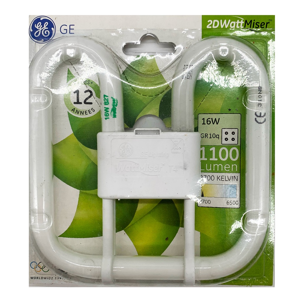 LAMPADA FLUORESCENTE 2D 16W 2700K 4PIN GE