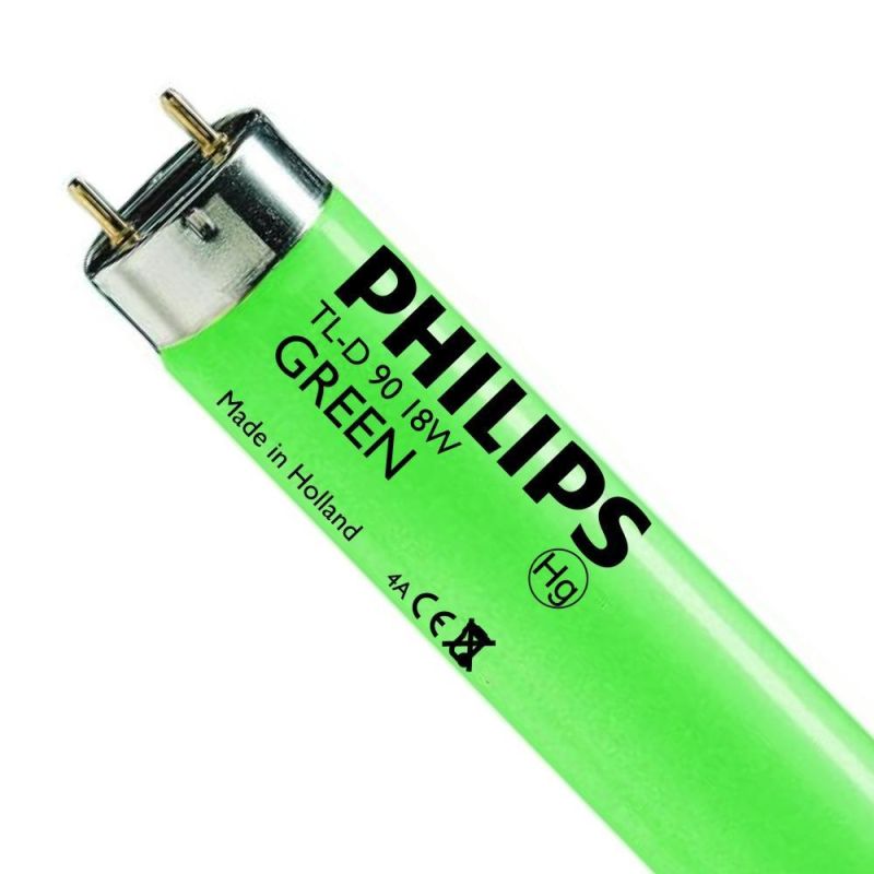 LAMPADA FLUORESCENTE LINEARE T8 18W/17 VERDE PHILIPS