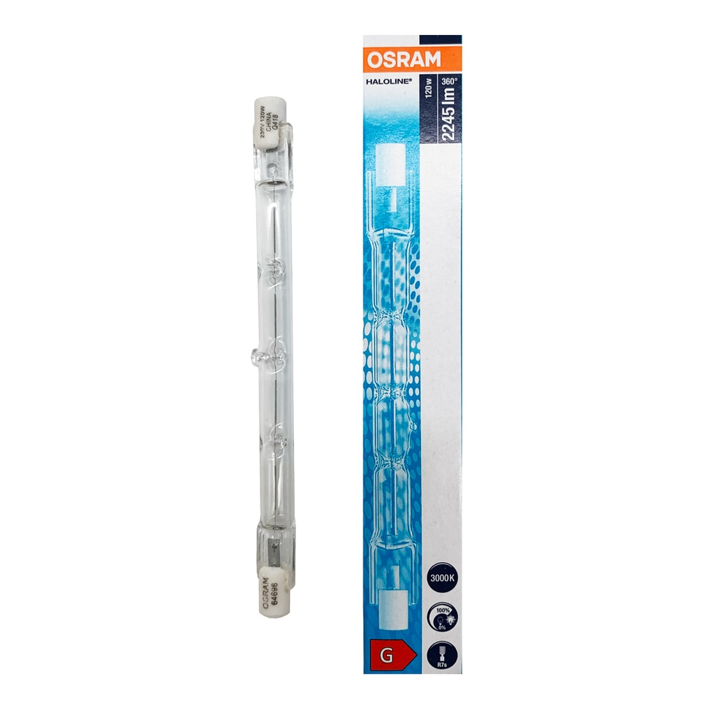 LAMPADA ALOGENA LINEARE 120W 230V R7S 120MM OSRAM