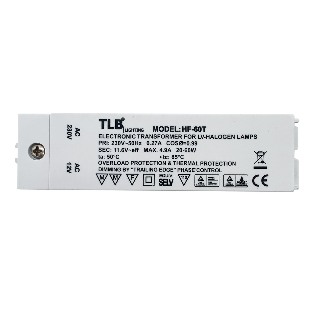 DRIVER ELETTRONICO AC 12V 20-60W TLB