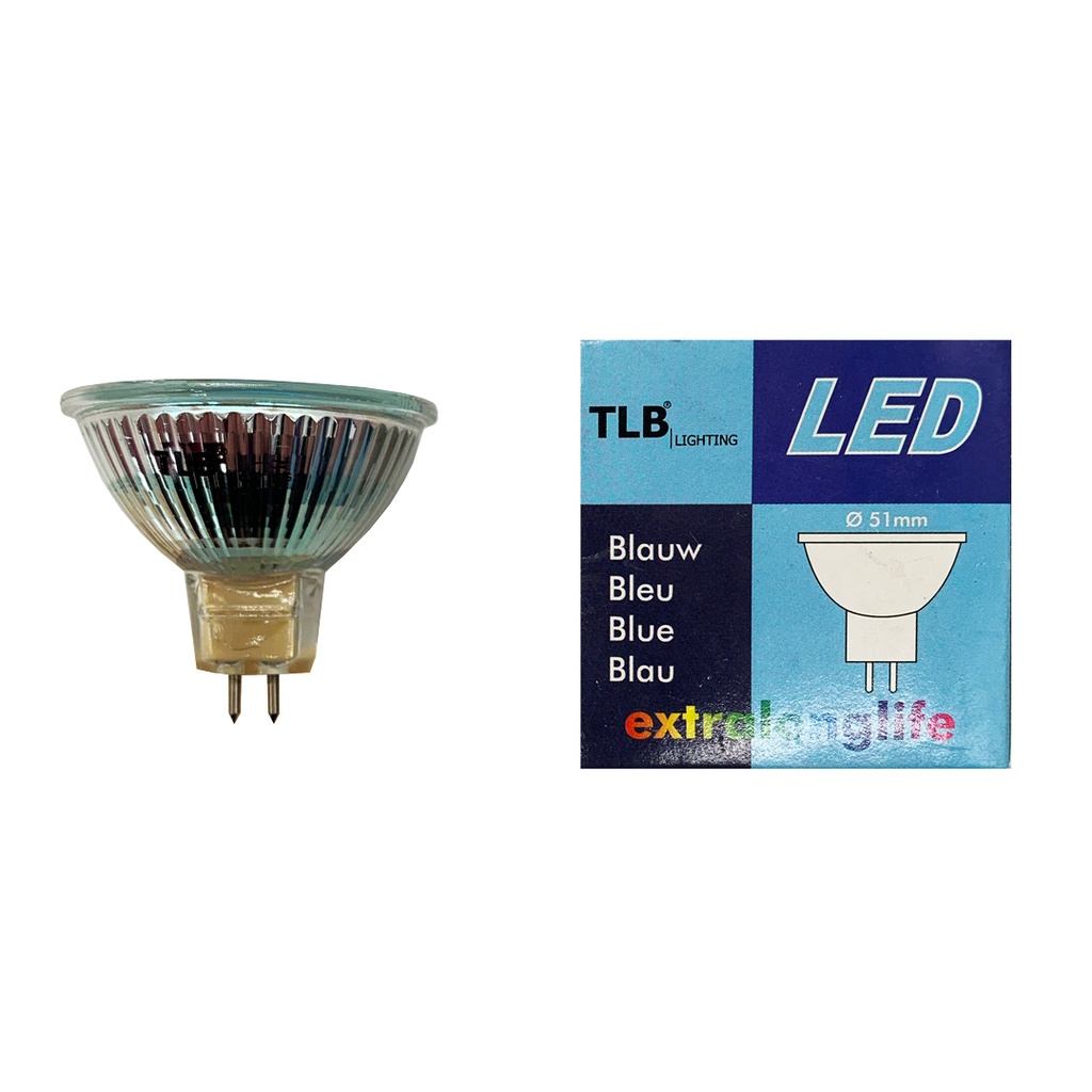 LAMPADA LED DICRO 0.8W BLU 12V GU5.3 TLB