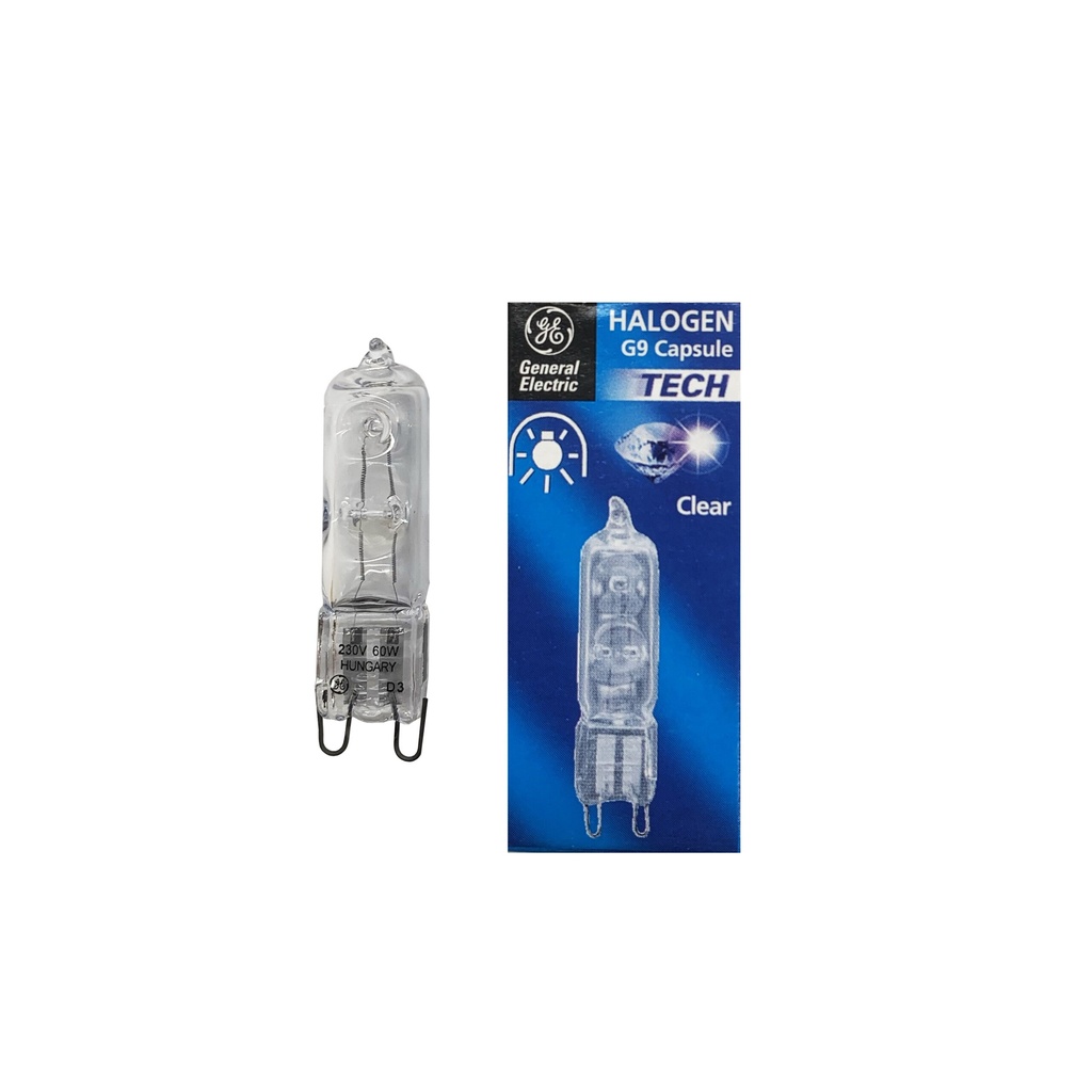 LAMPADA ALOGENA HALOPIN 60W 230V G9 CLEAR GE