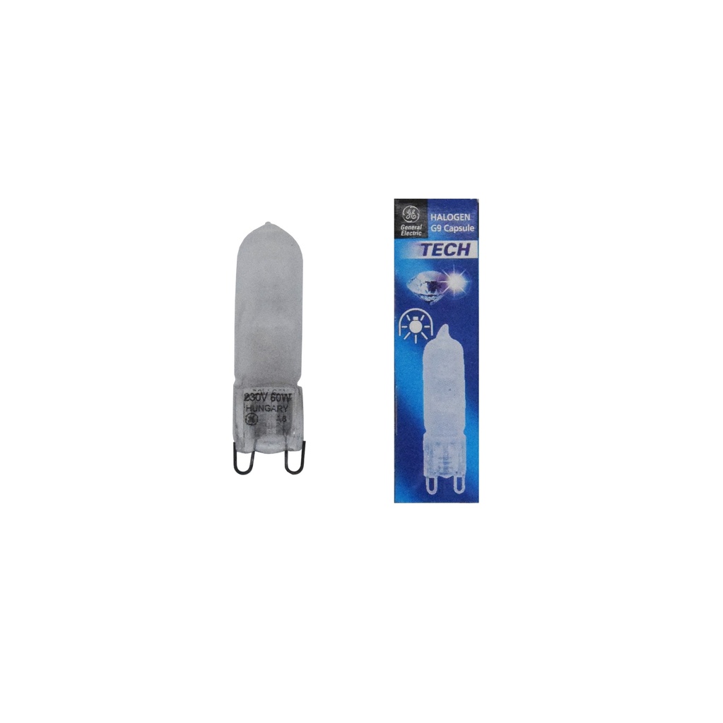 LAMPADA ALOGENA HALOPIN 60W 230V G9 FROSTED GE