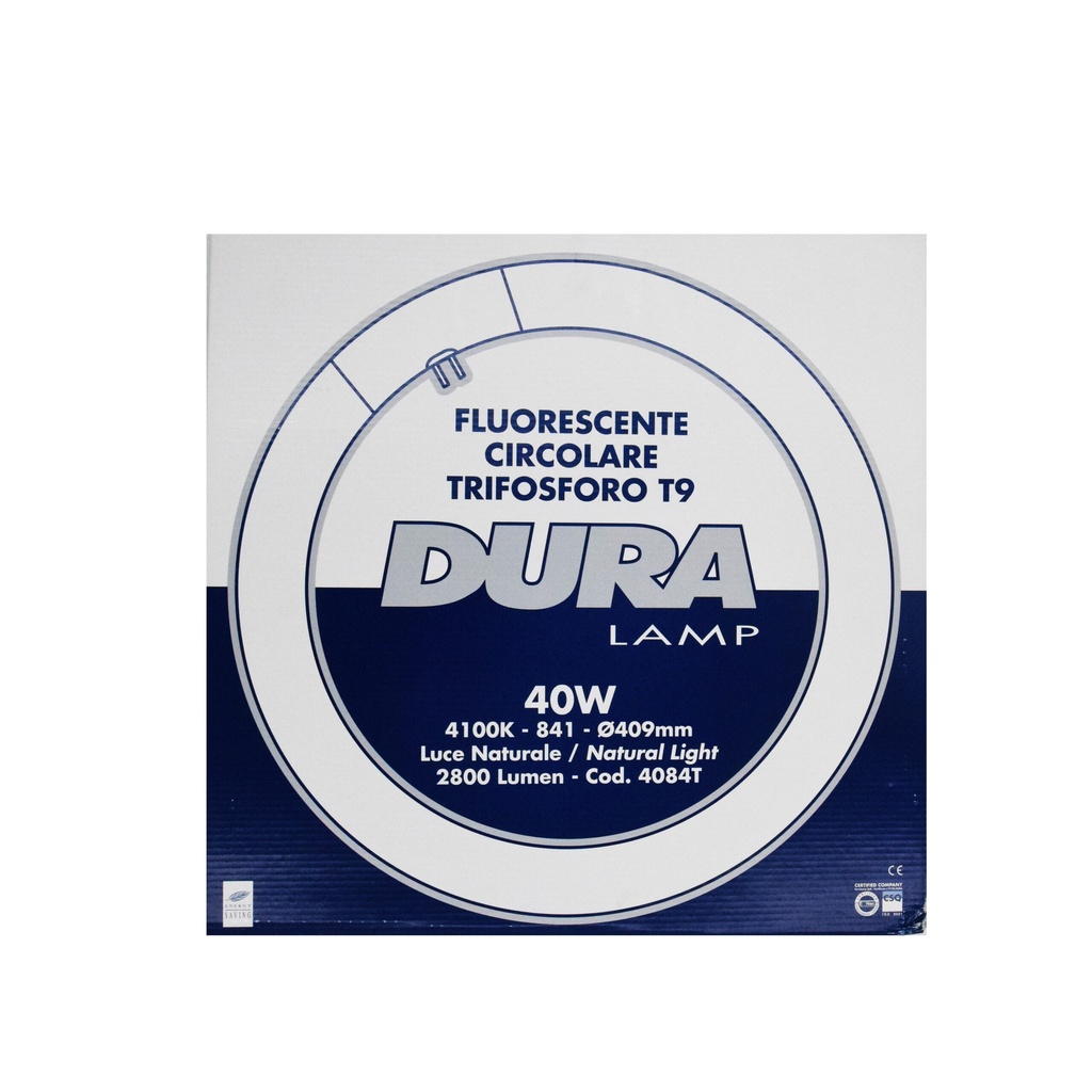 LAMPADA FLUORESCENTE CIRCOLINA T9 40W/841 G10Q DURALAMP