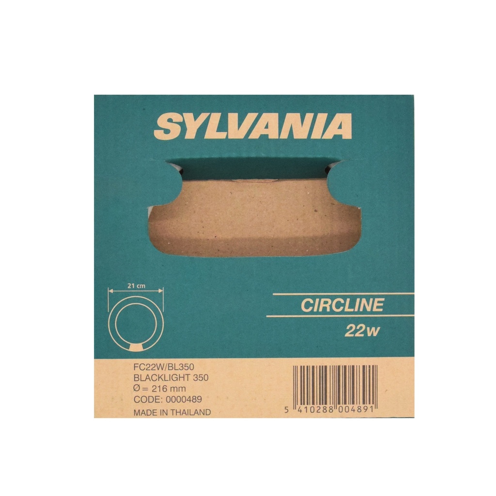 LAMPADA FLUORESCENTE CIRCOLINA T8 22W/BL350 BLACKLIGHT SYLVANIA