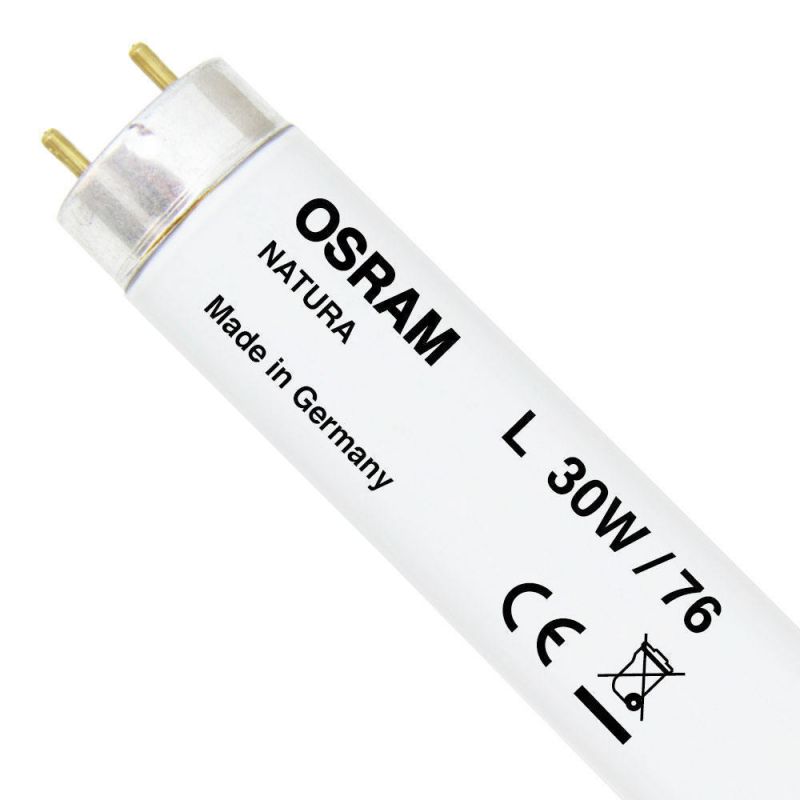 LAMPADA FLUORESCENTE LINEARE T8 30W/76 NATURA OSRAM