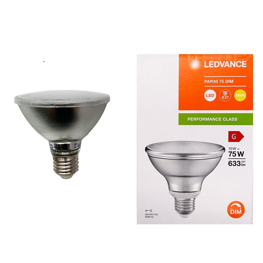 LAMPADA LED PAR30 10W/927 E27 DIM 36° LEDVANCE