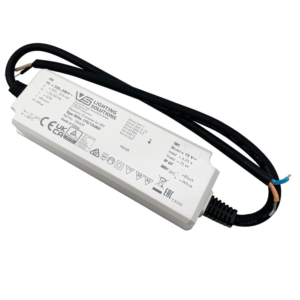 DRIVER LED 12V 75W IP67 VOSSLOH