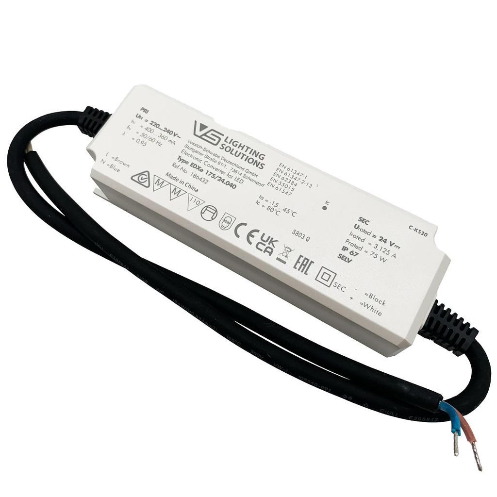 DRIVER LED 24V 75W IP67 VOSSLOH