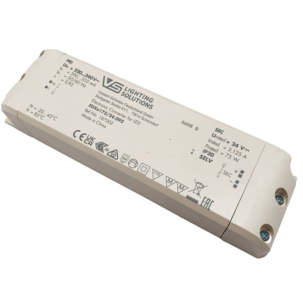 DRIVER LED 24V 75W IP40 VOSSLOH