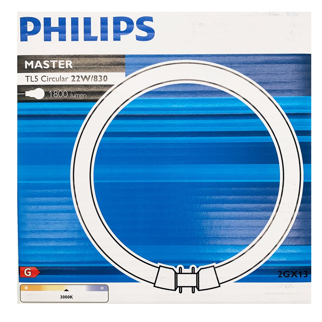 LAMPADA FLUORESCENTE CIRCOLINA T5 22W/830 2GX13 PHILIPS