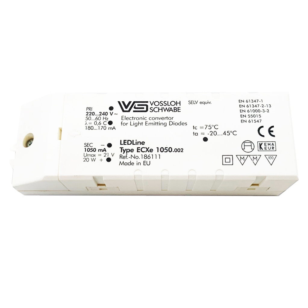 DRIVER ELETTRONICO LED 1050mA 20W VOSSLOH