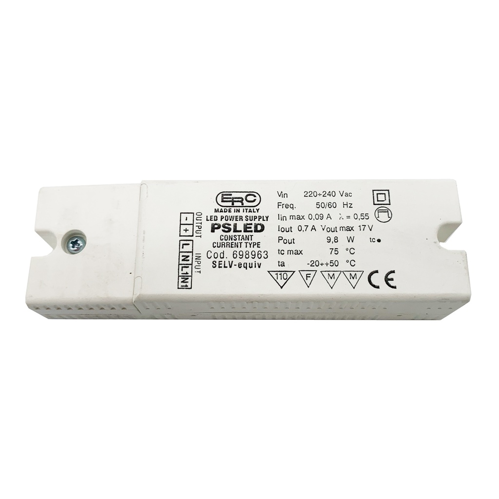 DRIVER ELETTRONICO LED 700mA 10W ERC