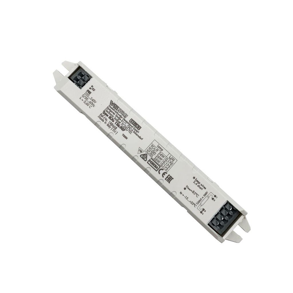 BALLAST ELETTRONICO FLUORESCENTE 1x24-26W VOSSLOH