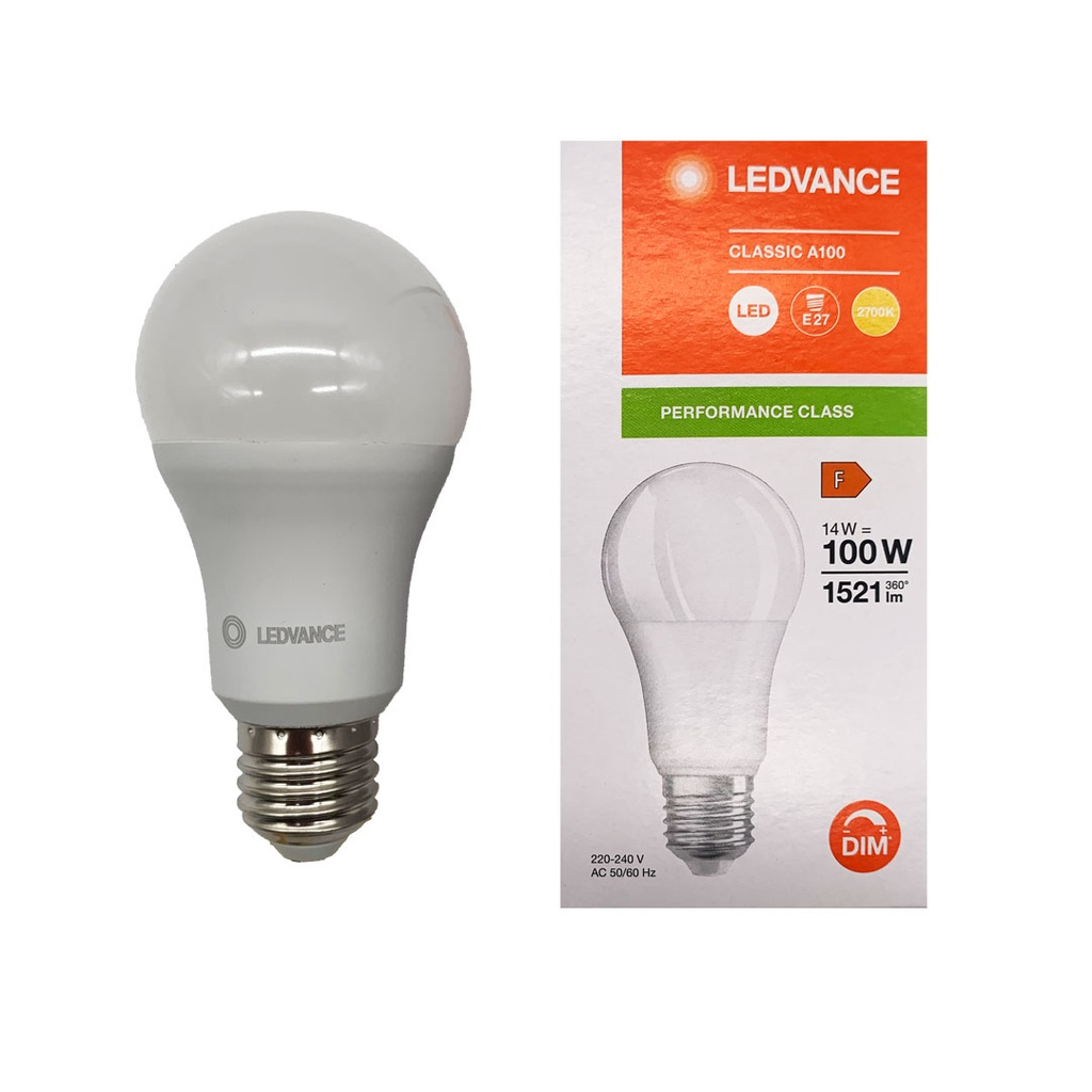 LAMPADA LED CLASSIC 14W 827 E27 DIM FR LEDVANCE