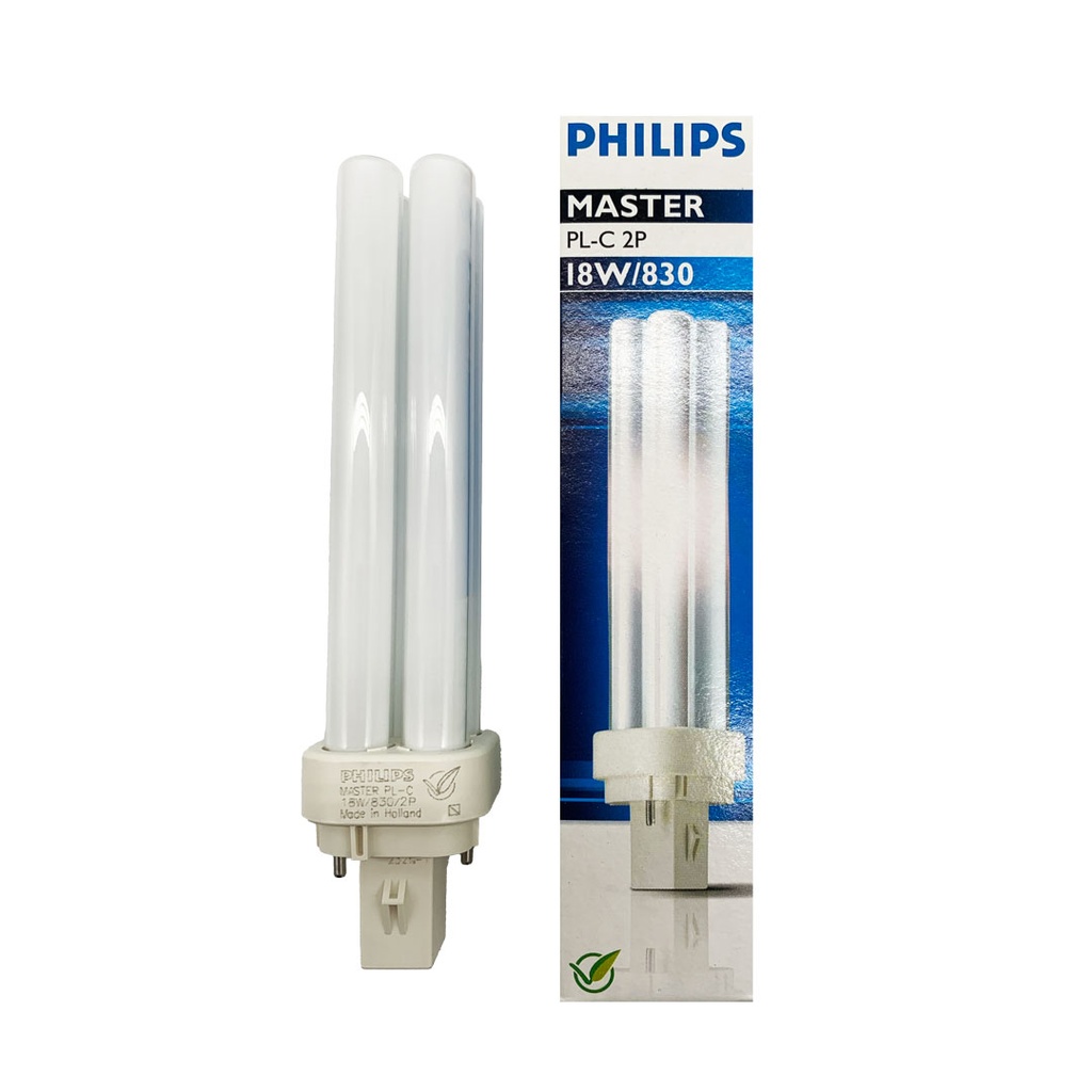 LAMPADA FLUORESCENTE PL-C 18W/830 G24D-2 PHILIPS