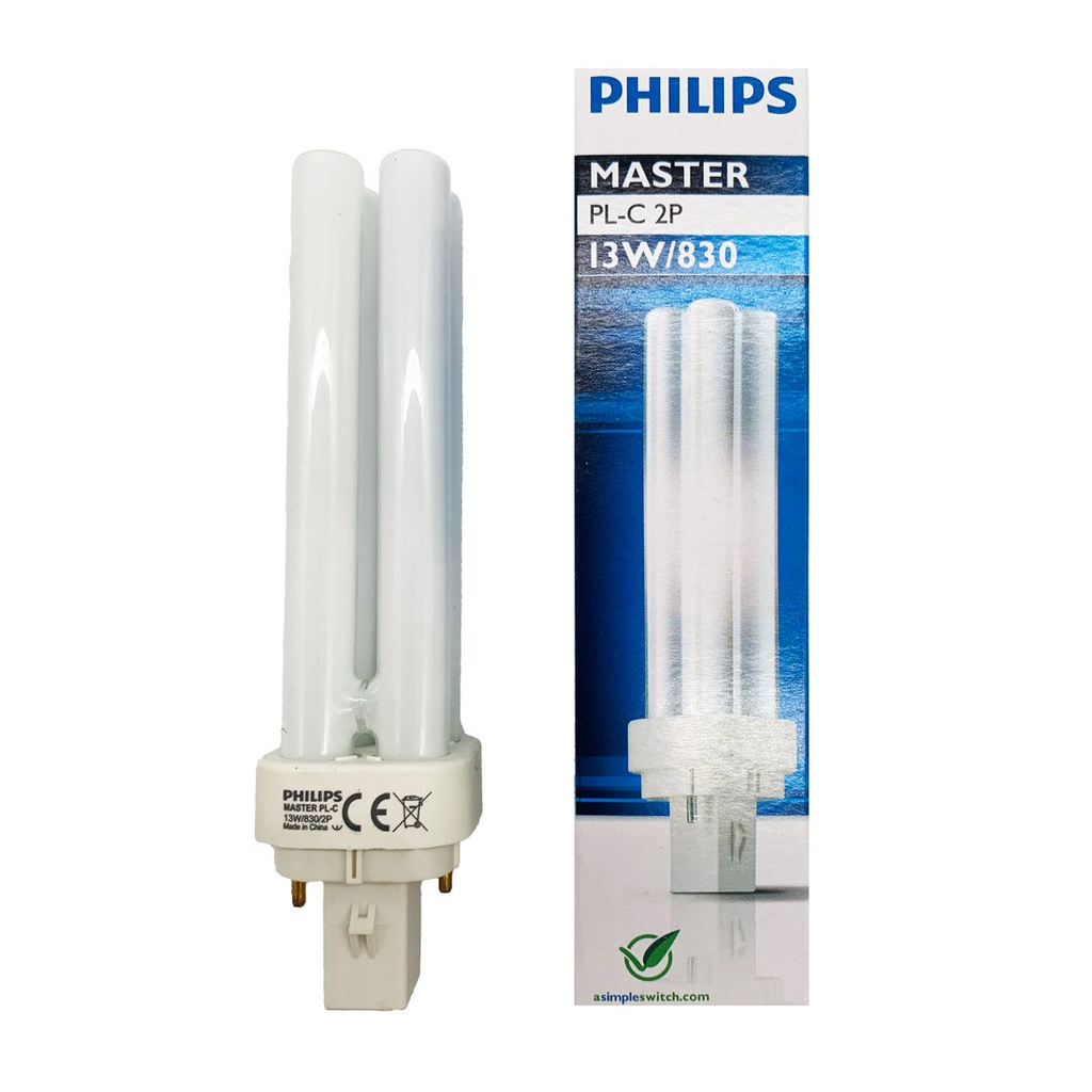 LAMPADA FLUORESCENTE PL-C 13W/830 G24D-1 PHILIPS