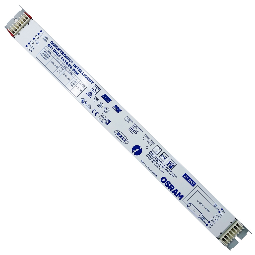 BALLAST ELETTRONICO FLUORESCENTE T5 14/24W DL 24W DALI OSRAM