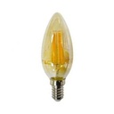 LAMPADA LED OLIVA 4W 3000K E14 AMBRA TLB