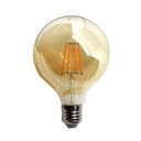 LAMPADA LED COB GLOBO 8W 3000K E27 AMBRA TLB