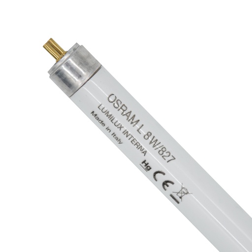 LAMPADA FLUORESCENTE LINEARE T5 8W/827 OSRAM