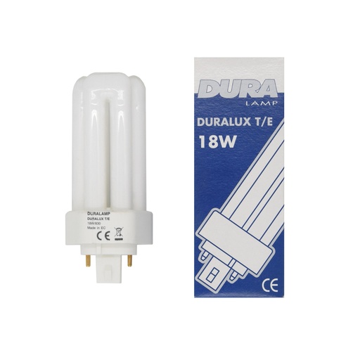 LAMPADA FLUORESCENTE DURALUX T/E 18W/830 GX24Q-2 DURALAMP