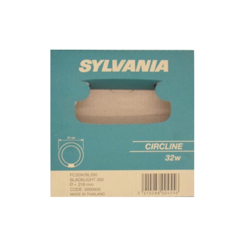 LAMPADA FLUORESCENTE CIRCOLINA T8 32W/BL350 BLACKLIGHT SYLVANIA