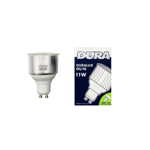 LAMPADA FLUORESCENTE DICRO 11W 4000K GU10 DURALAMP