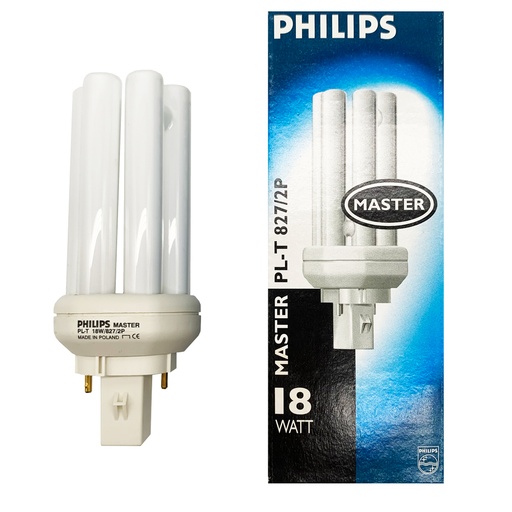 LAMPADA FLUORESCENTE PL-T 18W/827 GX24D-2 PHILIPS