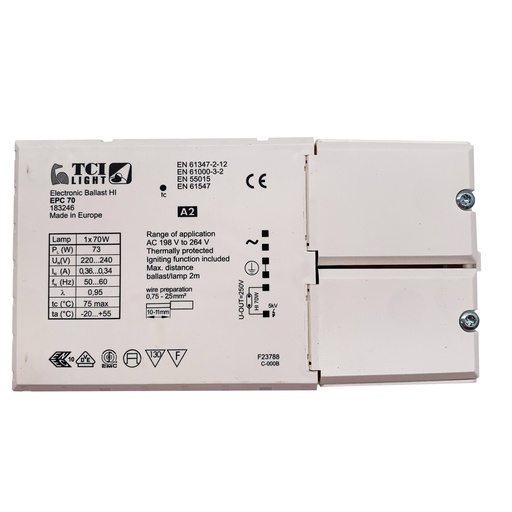 ELECTRONIC BALLAST HI 70W TCI