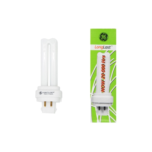 LAMPADA FLUORESCENTE BIAX D/E 10W/840 G24Q-1 GE
